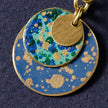 Asha Patina Disc Drop Earrings