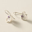 Khilana Amethyst Bloom Drop Earrings