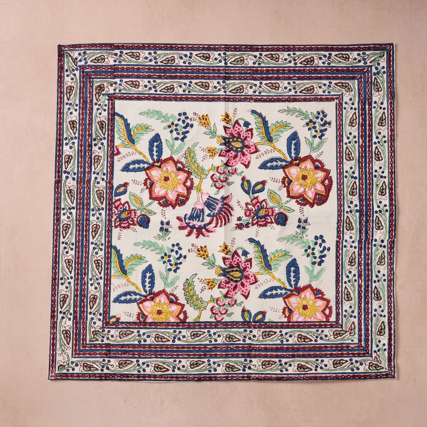 Zaina Floral Blockprint Napkin