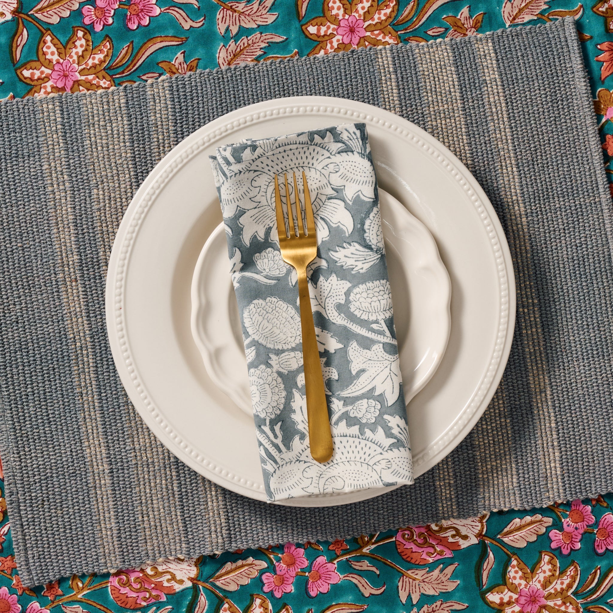 Khairo Handloomed Cotton Set of 2 Placemats