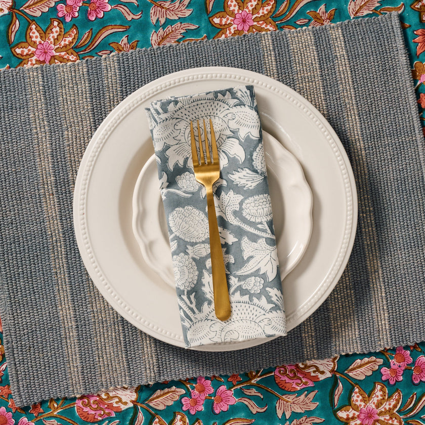 Khairo Handloomed Cotton Set of 2 Placemats