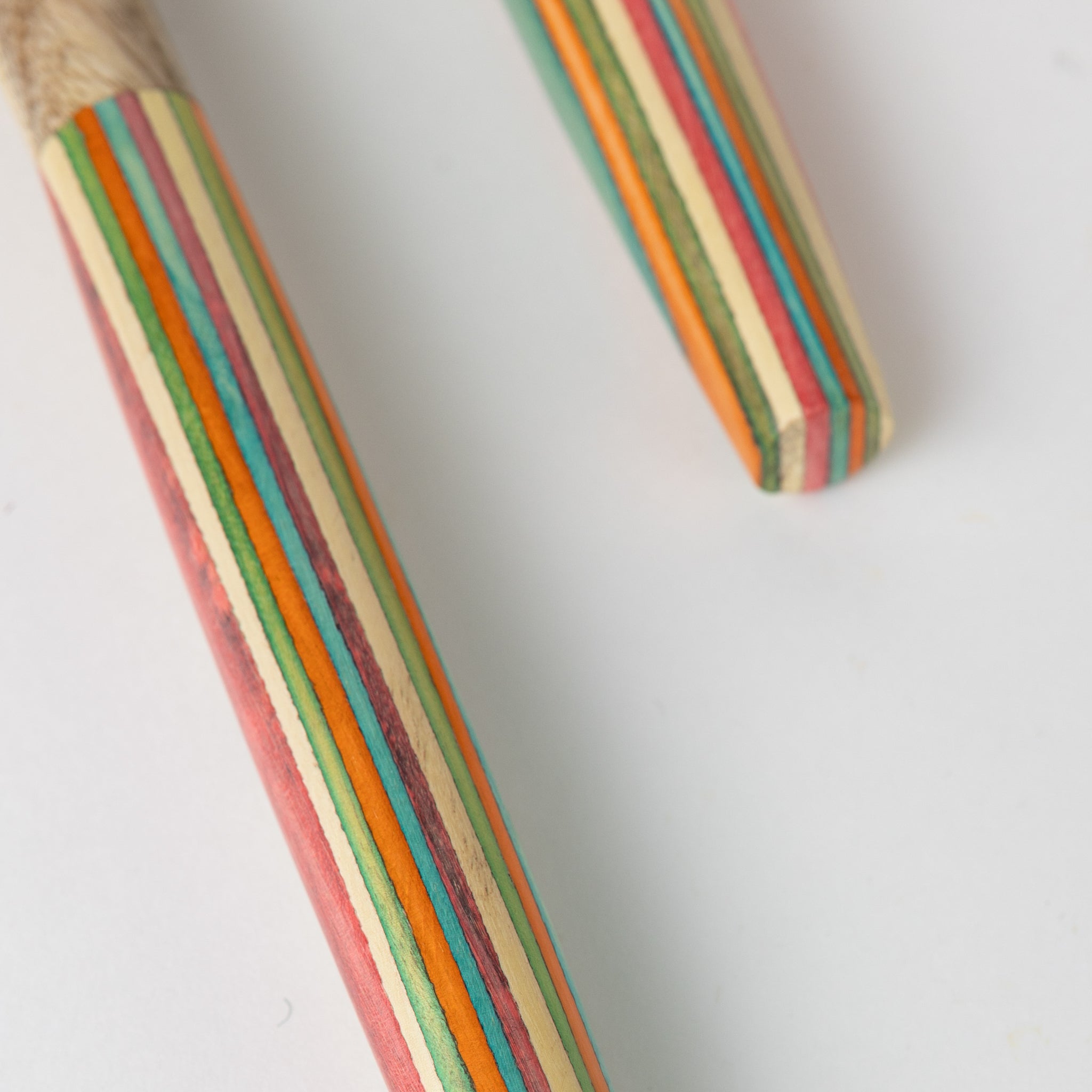 Striped Mango Wood Salad Servers