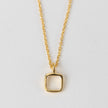 Sundar Square Pendant Gold Necklace