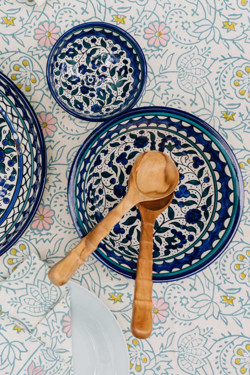 Sleek Teak Salad Servers