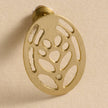 Jana Punched Brass Post Earrings
