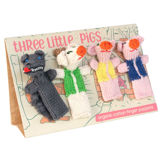 Finger Puppet Three Little Pigs: Set of 4