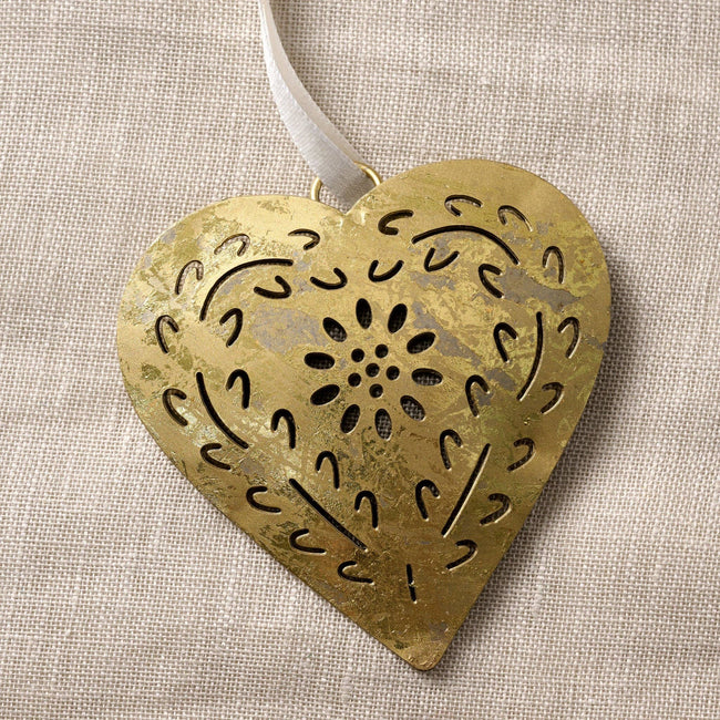 Rasika Gold Iron Heart Ornament