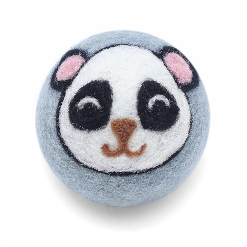 Eco Wool Dryer Balls: Panda