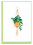 Pothos Macrame Hanger Gift Enclosure Mini Card