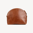 Pebbled Leather Halfmoon Crossbody - Vintage