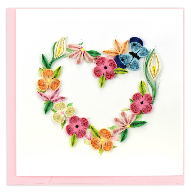 Floral Heart Greeting Card