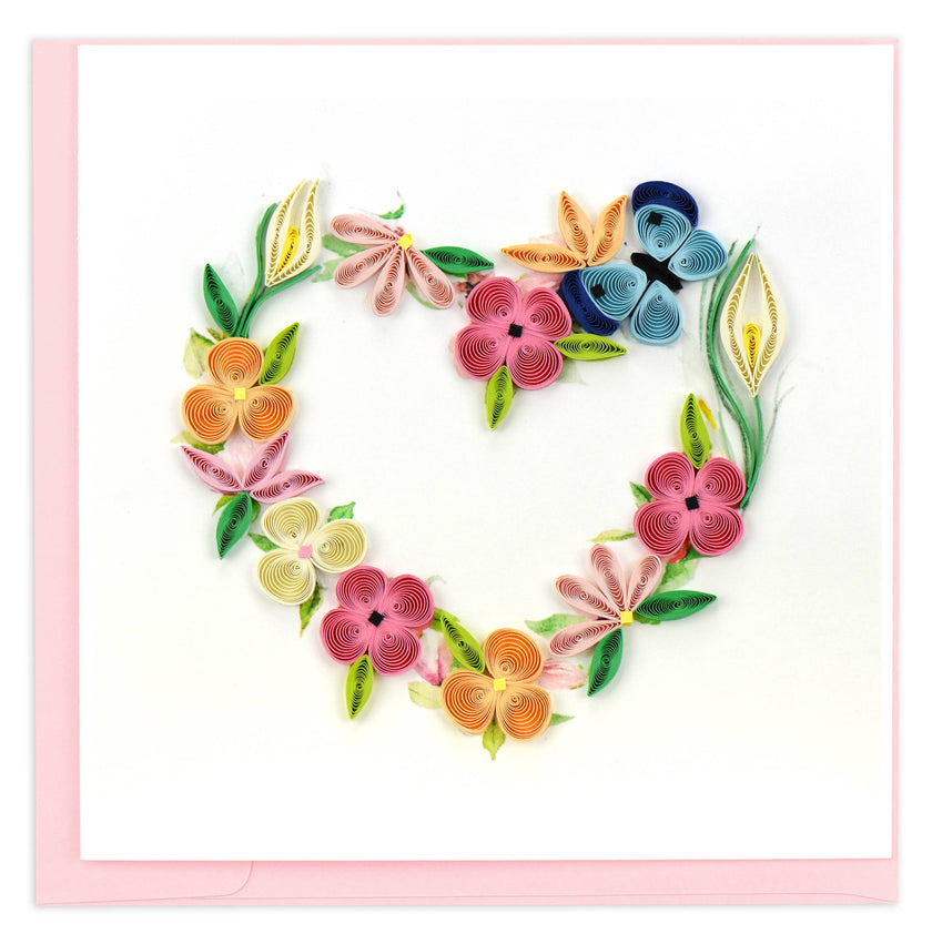 Floral Heart Greeting Card