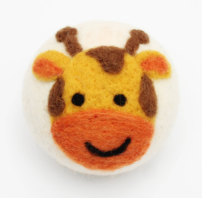 Eco Wool Dryer Balls: Giraffe