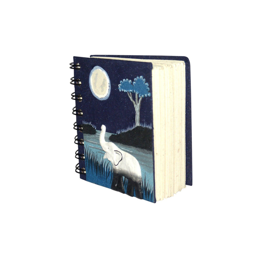 Small Notebook Elephant Midnight Blue: Default Title