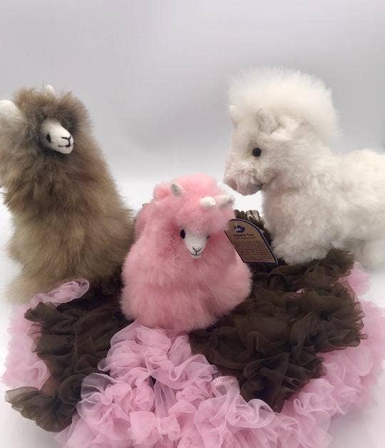 Llamacorn Alpaca Fur Toy: Baby Pink