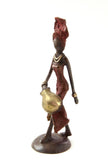 Water Bearer Burkina Bronze Sculpture