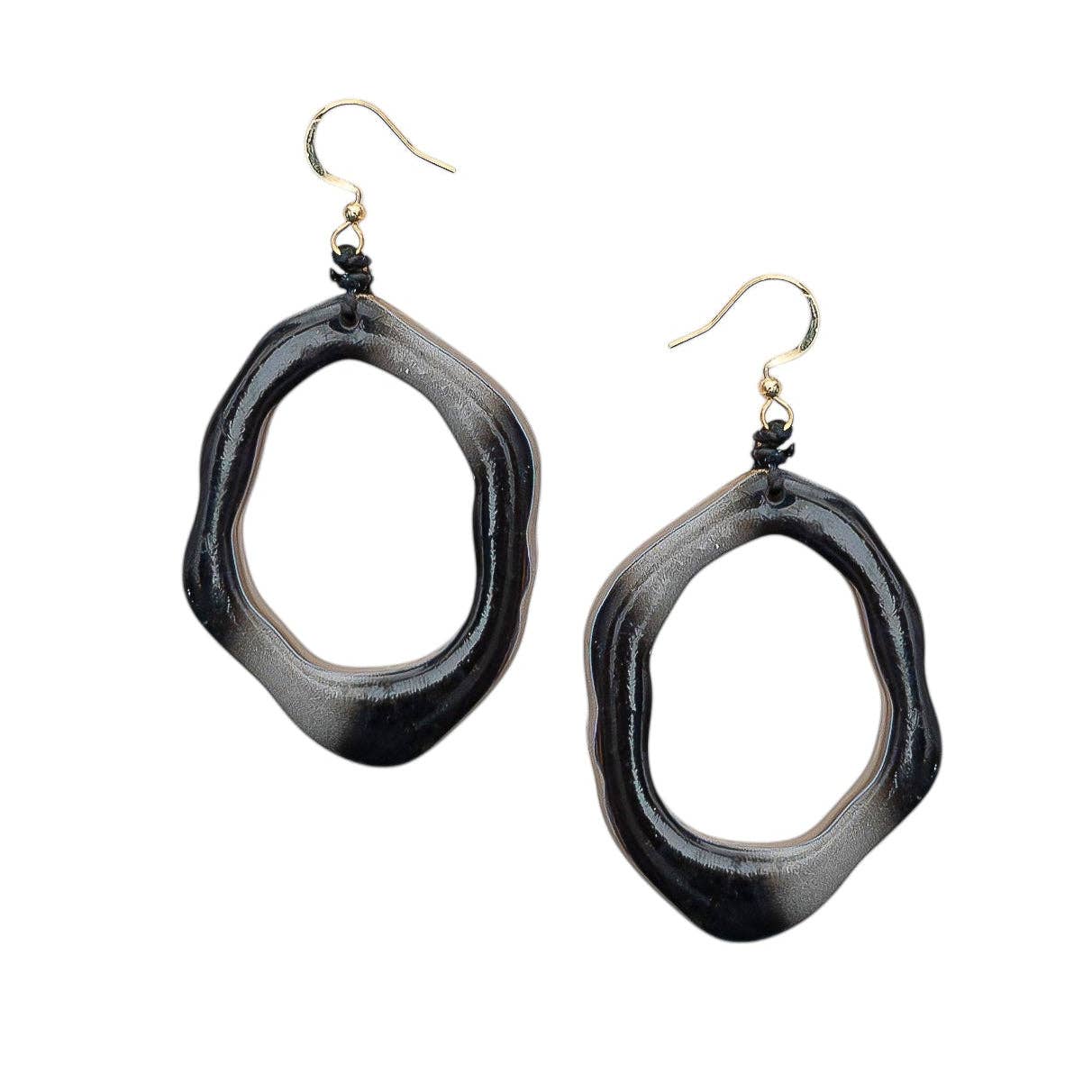 Kira Earrings: Forest Green Combo