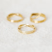 Delicate Thin Brass Wire Wrap Band Ring