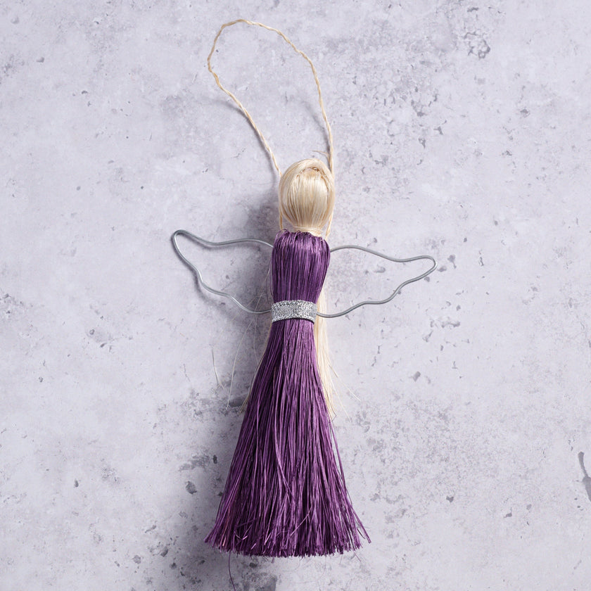 Purple Angel Ornament