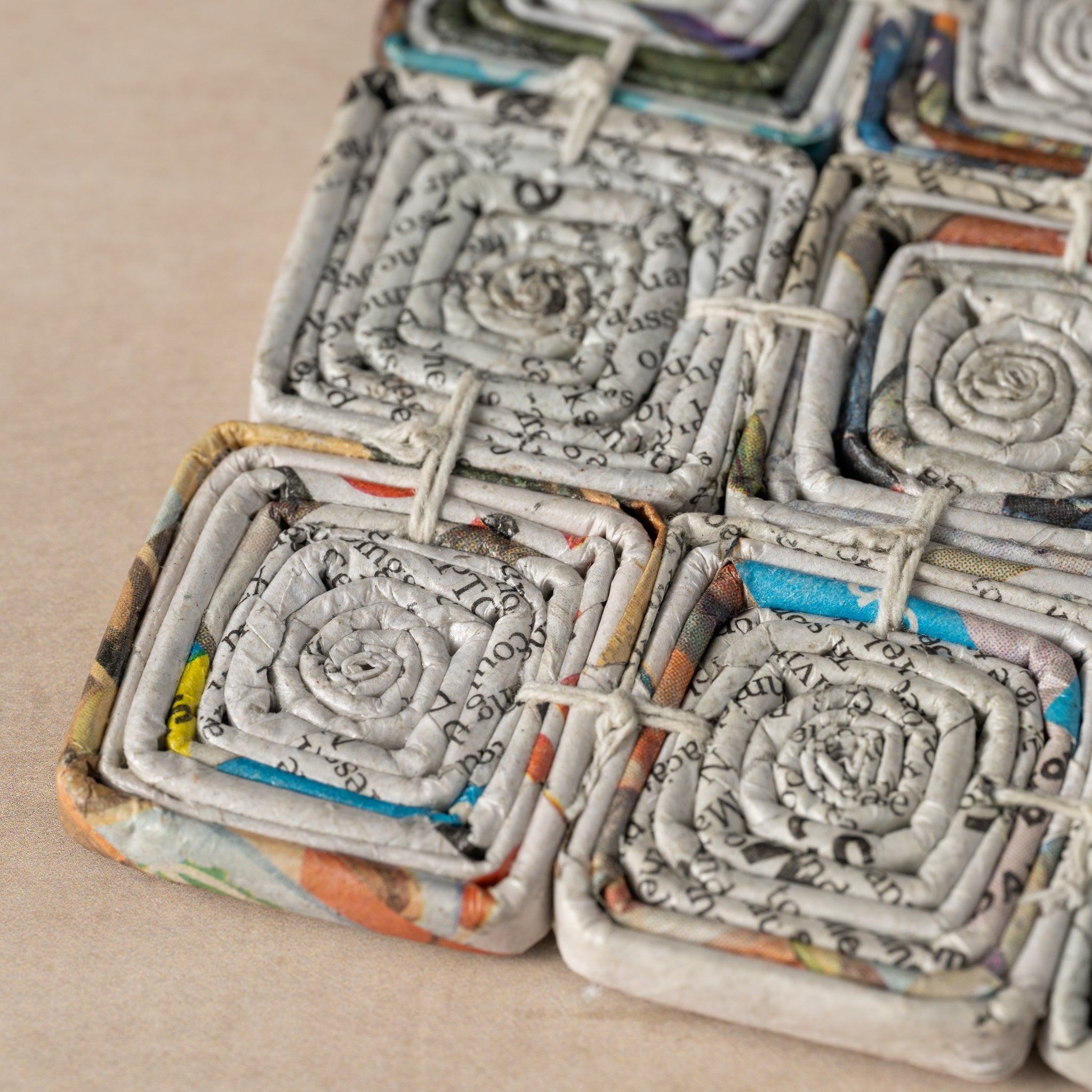 Read All About It Recycled Newspaper Trivet - Ten Thousand Villages