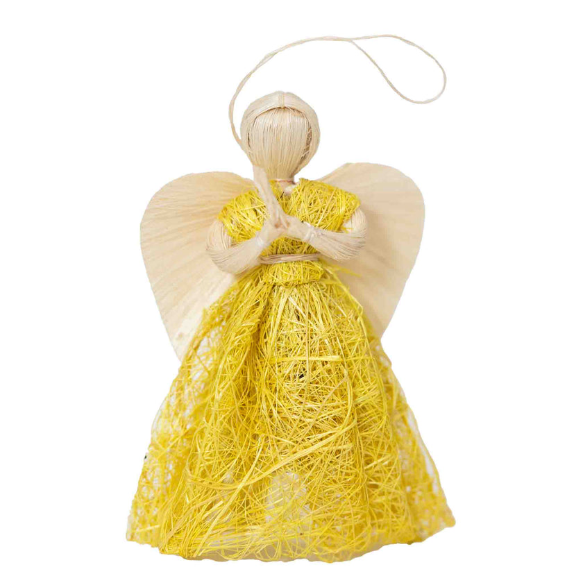 Abaca Sweetheart Praying Angel Ornament