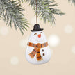 Happy Snowman Gourd Christmas Ornament