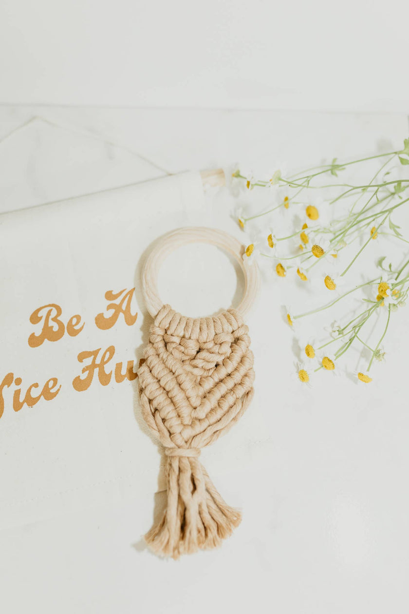 Macrame Teethers: Taupe