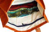 Canvas Tote Bag – Leather Handle Shoulder Bag: Jungle Green
