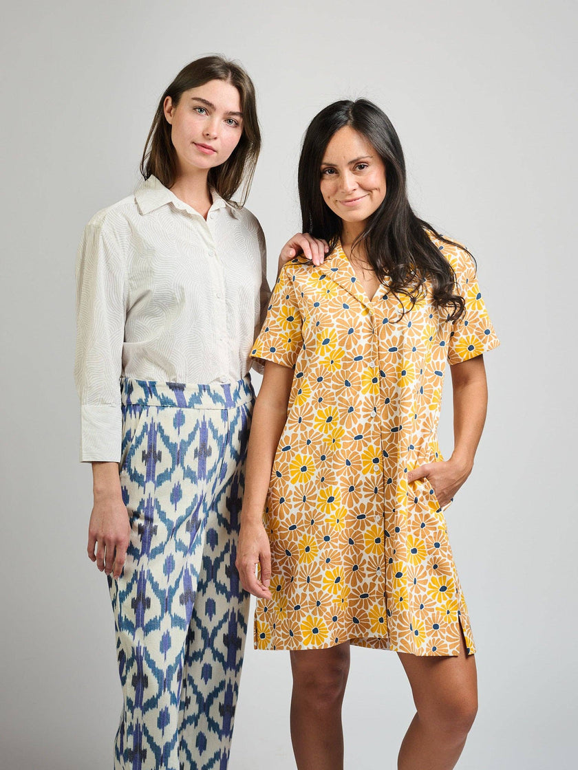 Mae Oversized Shirt White Waves: White Waves / XS
