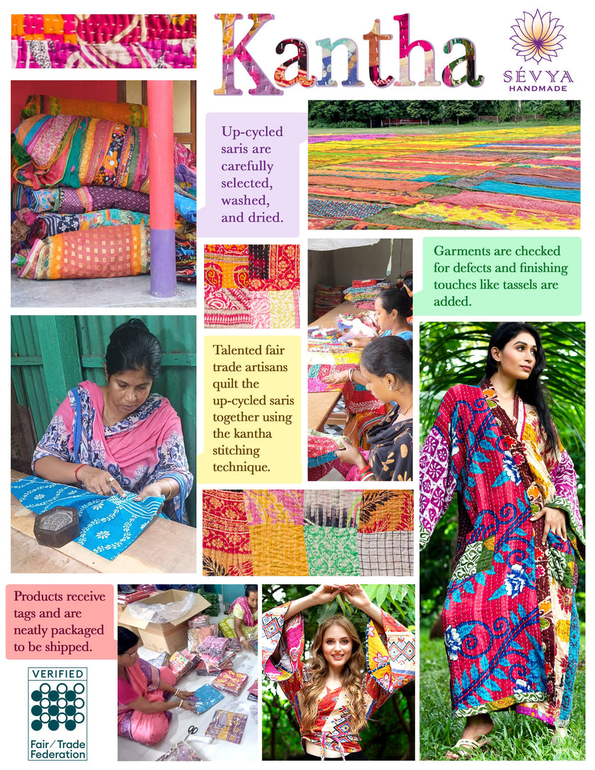 Cotton Kantha Tunic Top
