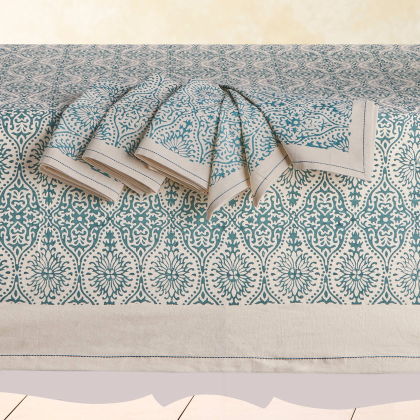 MOTIFS FOG Cotton Tablecloth: 60