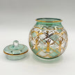 Blown Glass Jar - Starburst Green