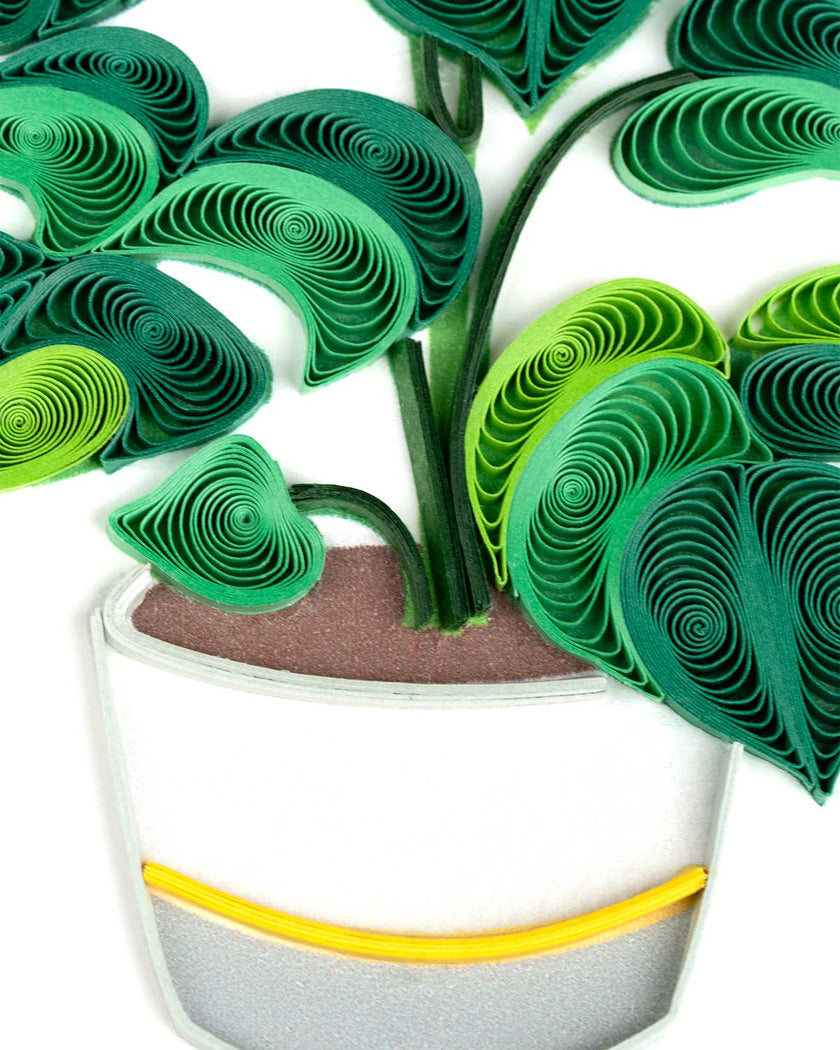 Quilled Monstera Everyday Greeting Card