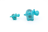 Soapstone Hippo Figurine,: Assorted Colors