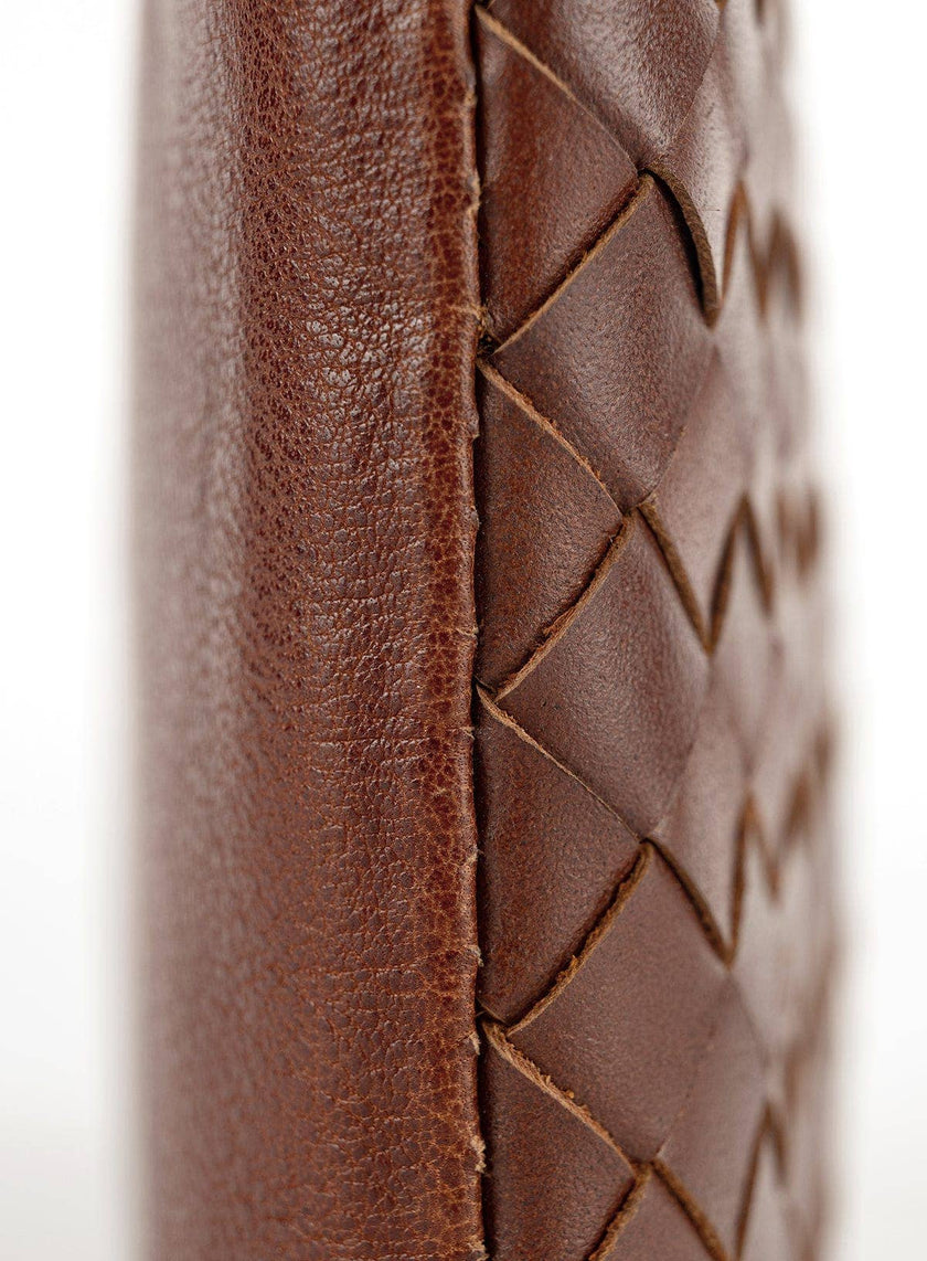 Woven Crossbody Clutch: Black