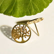 Tree of Life Post Earring brass
