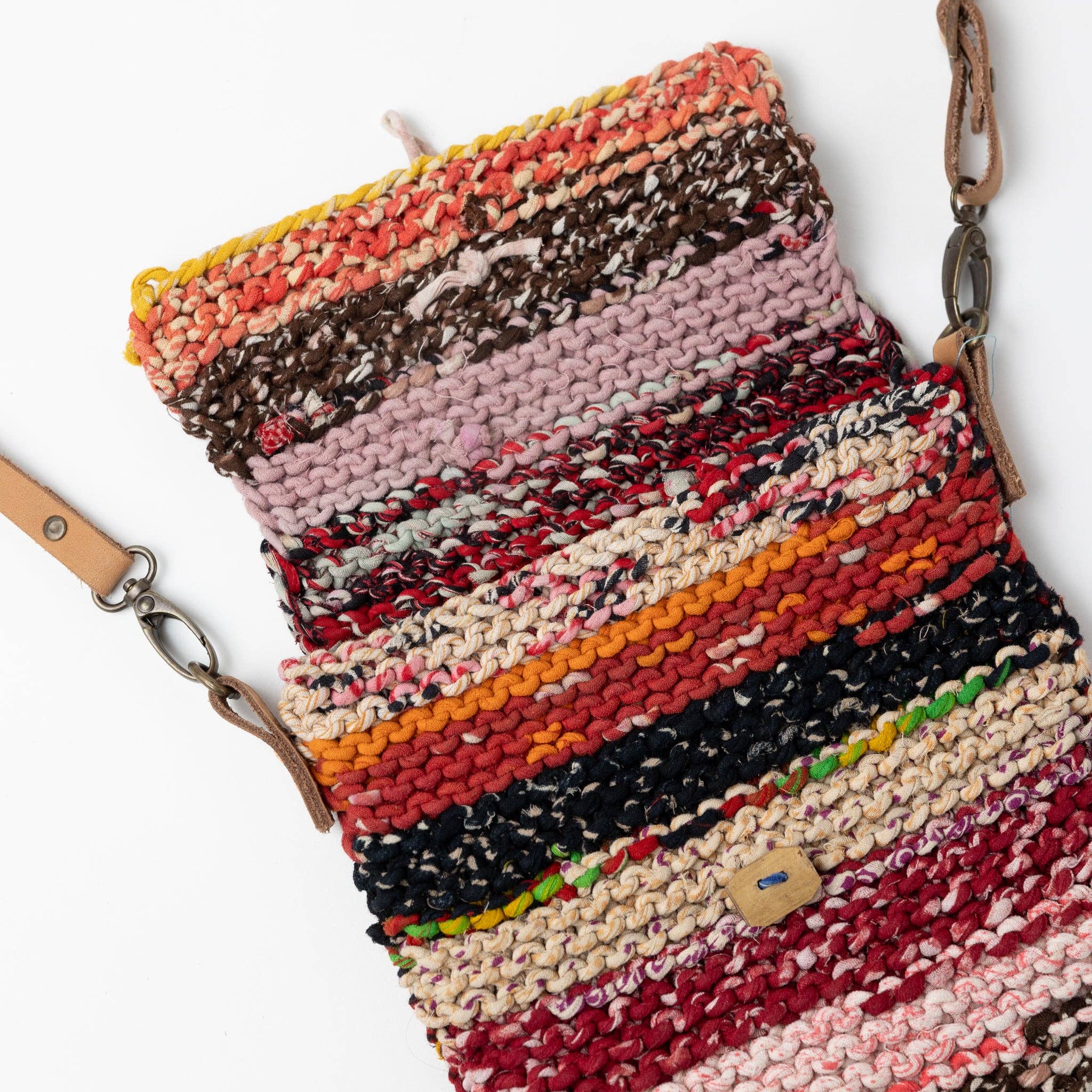 Naisha Sari Handknit Crossbody Bag - Assorted