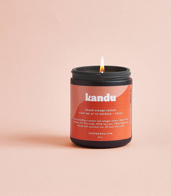 Blood Orange Vetiver 8oz Hand-Poured Soy Wax Candle