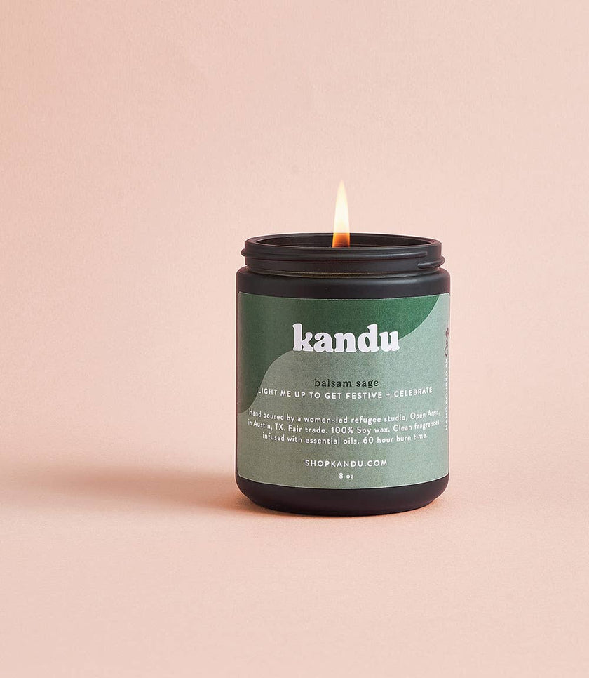 Balsam Sage 8oz Hand-Poured Soy Wax Candle