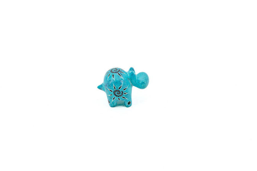 Soapstone Hippo Figurine,: Assorted Colors