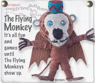 The Flying Monkey String Doll Keychain