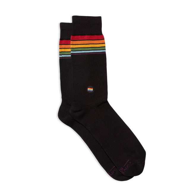 Socks that Save LGBTQ Lives: Classic Rainbow Stripe