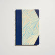 Handcrafted Marbled Paper Journal - Blue