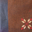 Edith Handcrafted Crossbody: Brown & Blue - Yellow & Red Embroidery