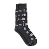 Socks that Give Books: Gray Bookshelves