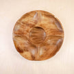 5-Compartment Serving Tray - Acacia Wood