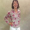 Pali Top- Capri Pink in Lightweight Cotton