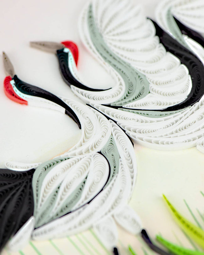 Cranes Everyday Quilled Greeting Card