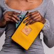 Canvas Pochi Pouch with Zipper – Elegant Evening Clutch Bag: Pale Blue