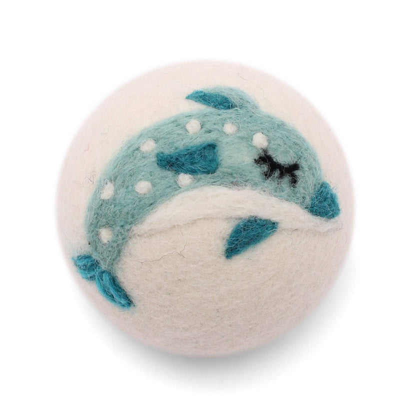 Eco Wool Dryer Balls: Dolphin
